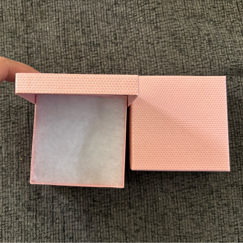 Jewelry boxes 3.5x3.5x1.25 honey pink